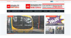 Desktop Screenshot of disabilitynewsservice.com