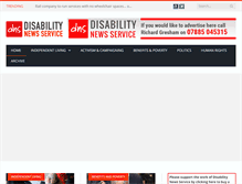 Tablet Screenshot of disabilitynewsservice.com